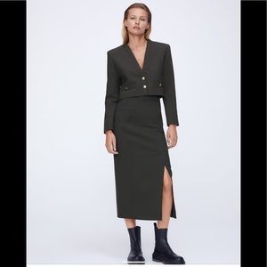 Zara Buttoned Blazer XS